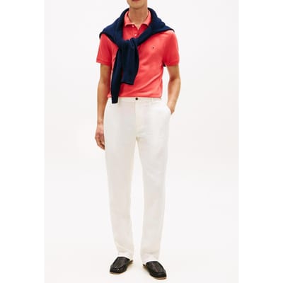 Tommy Hilfiger Liquid Cotton Regular Polo Vintage Red Größe: S | Poloshirts Outlet | Herren | Rot