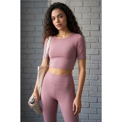 Dames Katoenen Slim-fit Actieve Set