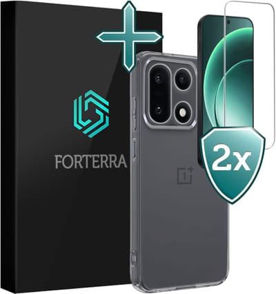 Hoesje Met 2x Screenprotector - Geschikt voor OnePlus 15 - Sterk & Shockproof - Telefoon Hoes - Back Cover - Siliconen Case - Transparant