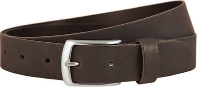 Landley Nette Leren Jeans Riem Bruin - Dames en Heren - 3.5 cm Breed - Echt Leer - Casual Pantalon Riem - Lengte totaal 110 cm / Riemmaat 95