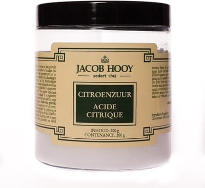Jacob Hooy Citroenzuur pot 200 Gram
