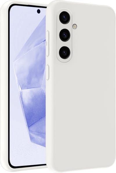 Hoesje - Geschikt voor Samsung Galaxy A35 - Sterk & Shockproof - Siliconen Case - Hoes Cover - Telefoonhoes - Wit
