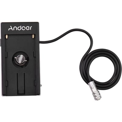 Camera DV-batterijvoeding Mount Plate Adapter voor Blackmagic Cinema Pocket Camera BMPCC Straight Wire zwart