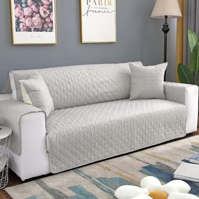 1 /2 /3 Zits Bankhanddoek Bankkussenhoezen Voor Honden Huisdieren Kinderen Anti-Slip Bank Relaxfauteuil Hoesjes Fauteuil Meubelbeschermer One Seater 55x196cm grijs