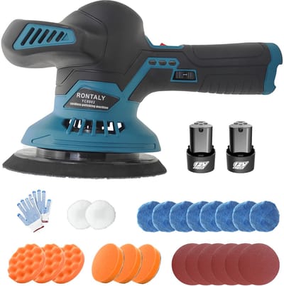 Autopolijstmachine 700W – 6000 tpm, variabele snelheid, 22 polijstpads – voor glans en krassen verwijderen