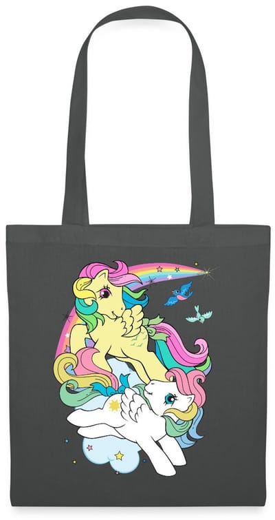 My Little Pony Retro Pony's Met Gekleurde Manen Tas Van Stof Schoudertas
