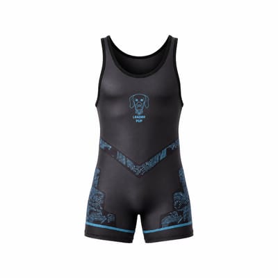 LEADER ID Party Singlet Pup Black/Blue - MAAT XS