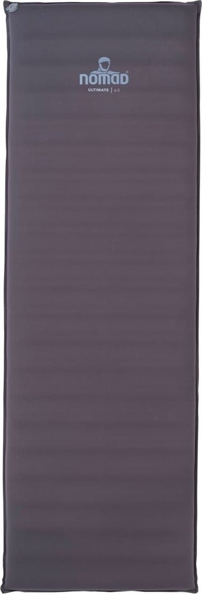 NOMAD® Ultimate 6.5 Slaapmat | 198x63 | Dikte 6,5 cm | Grijs | Lichtgewicht 1 Persoons Luchtbed | Lichaam vormend materiaal | Incl Hoes