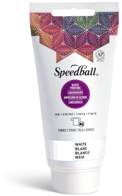 Fabric block printing ink white - Speedball