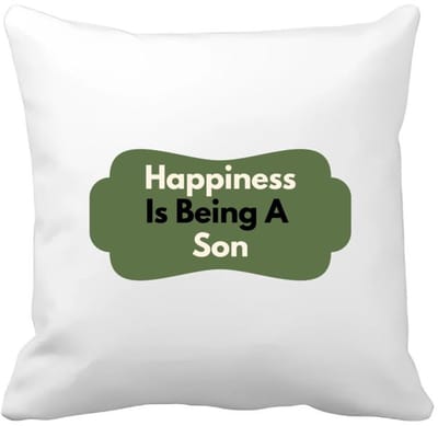 Akyol - happiness is being a son Kussen hoes - Zoon - de liefste zoon - verjaardag - cadeautje voor zoon - zoon artikelen - kado - geschenk - 40 bij 40 cm
