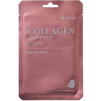 Skin627 Masque Visage Masque Visage en Feuille Collagène & Peptide 22ml