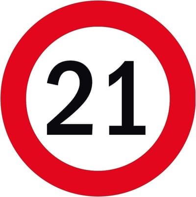 Bierviltjes 21 jaar - onderzetters