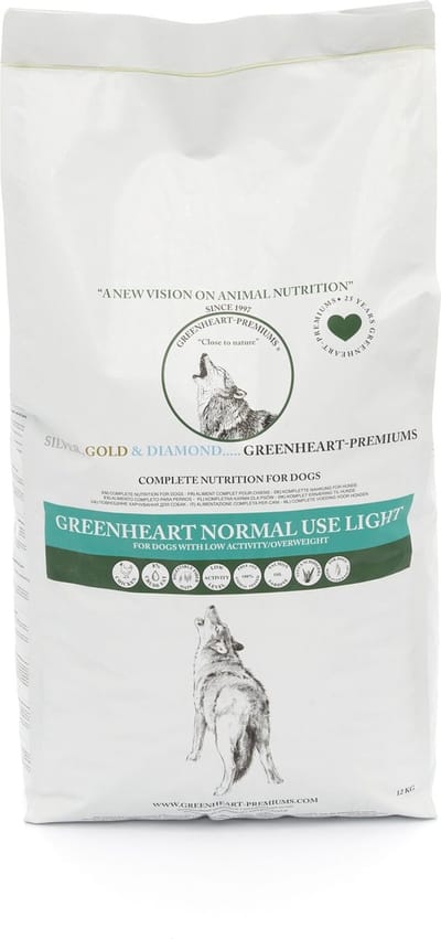 Greenheart hondenvoer Normal Use Light 12 kg - Hond