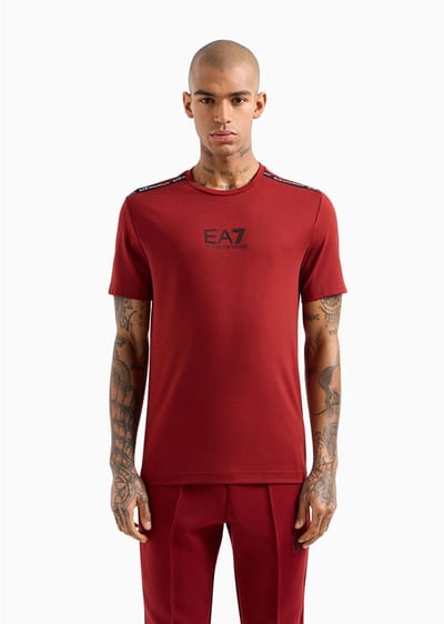 Ea7 Emporio Armani 6dpt10-pjtmz T-shirt Met Korte Mouwen Rood M Man