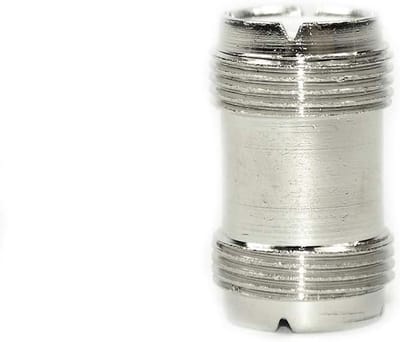 Adapter NC-553 - PL-258 Adapter - CB Antennes - PL naar PL - 2 x 1 x 2 cm - zilver