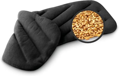 HEZIVO® Nekverwarmer - Verwarmingskussen Nek Schouder Rug - XXL Warmtekussen - Voor in Magnetron - Zwart