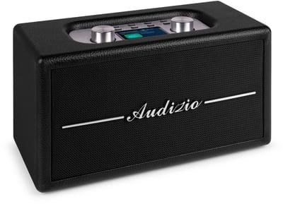 Retro radio - Audizio Tune60 - DAB radio met Bluetooth - Vintage look - DAB+ en FM - Zwart