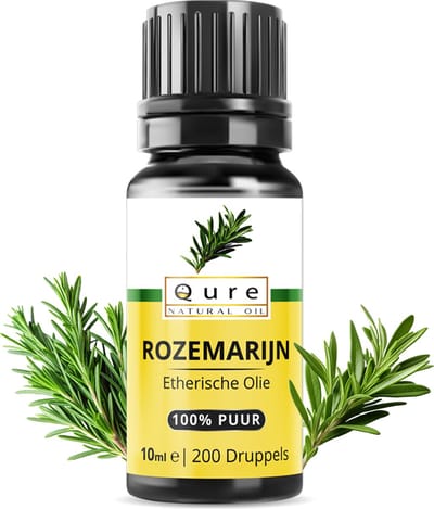 Rozemarijn Olie 10ml | Etherische Rozemarijn Olie van Therapeutische Kwaliteit | Biologisch | 100% Puur & Onbewerkt | Rozemarijnolie Voor Haargroei en verzorging van de Huid | Aromatherapie | Rosemary Oil