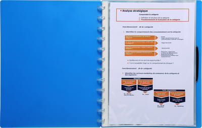 Exacompta 5x Pak van 20 navulling tassen voor showalbum met ringen - gladde PP - A4 - Kristal doorschijnend - 56270E