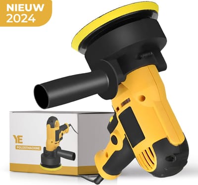 YE Polijstmachine - Poetsmachine Auto - 1 Polijstschijven - 700W Krachtig - Polier - Met Ebook