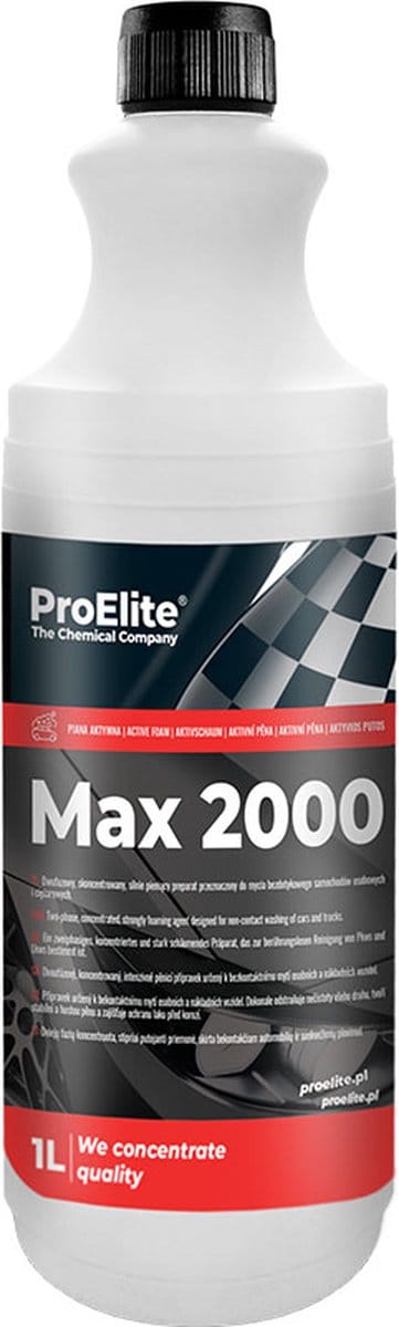 Pro Elite | Auto wasschuim voor sterk vervuilde auto’s | Max 2000 | Auto, Truck, vrachtwagen, machines Reinigen | Auto Shampoo wassen | Exterieur reiniger auto | Car cleaner | Cleaner | Concentraat