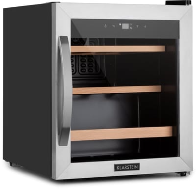 Klarstein Wijnkoeler Vinamour 12 Uno Wijnkoelkast 46L 12 Flessen - Wijnklimaatkast Flessenkoelkast - voor Wijnliefhebber voor Horeca - LED UV-Bescherming - Wijnkast - Wine Cooler - Wine Fridge