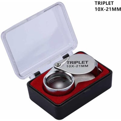 10-30X Zakloep Vergrootglas Juweliersloep Opvouwbaar Diamant Lupa Triplet Juweliers Oogglas Tool Leesloep