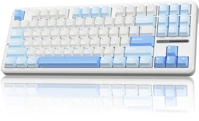 AULA F87 Draadloos Mechanisch Toetsenbord - 75% TKL Custom Hot Swappable Gaming Toetsenbord met PBT-toetsen - Voorgesmeerde Greywood-switches - RGB-achtergrondverlichting - 2,4 GHz/USB-C/BT5.0