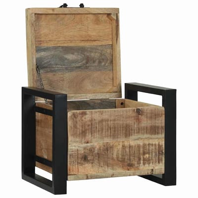 vidaXL - Opbergkisten - Bruin - 40 - x - 30 - x - 30 - cm - Massief - mangohout