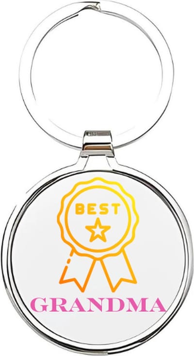 Akyol - De beste oma Sleutelhanger - oma - De liefste oma - Oma sleutelhanger - grootmoeder sleutelhanger - Sleutelhanger voor oma - Familie sleutelhanger - verjaardagscadeautje - cadeau voor oma - grandmother - Bebbe - 4 x 7,5 CM