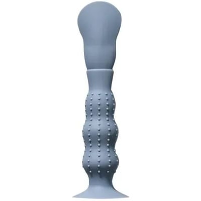 Siliconen applicator voor huisdierzalf en traanvlekverwijderaar voor honden. Siliconen kwast met zuignap voor traanvlekverwijderaar voor huisdieren. gray