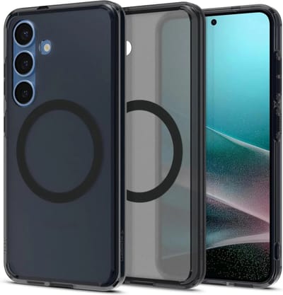 Spigen Geschikt voor Samsung Galaxy S25 - Ultra Hybrid Magfit - Geschikt voor Mag - Back Cover Hoesje Frosted - Zwart