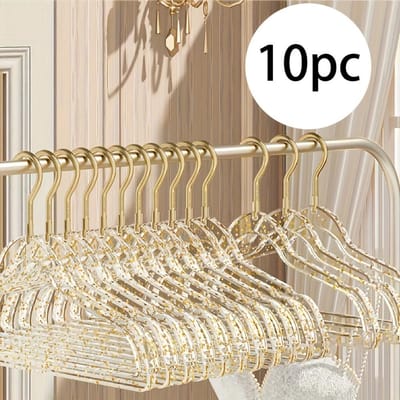 10/20/30 Hoge Kwaliteit Acryl Kledinghangers, Transparante Hangers met Antislip en Onzichtbaar Ontwerp, Stevig en Valbestendig Ruimte