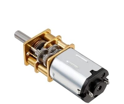 Micro DC Motor - Mini Transmissiemotor - Hobby Projecten - Metaal Tandwiel - 3V 60RPM - Zilverkleurig