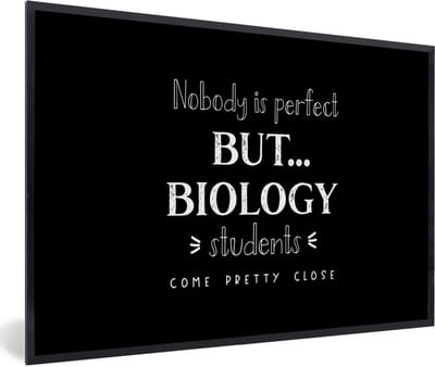 Fotolijst incl. Poster - Studenten - Biologie - Bèta - Onderwijs - 60x40 cm - Posterlijst