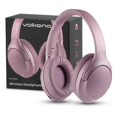 Volkano Odyssey - Bluetooth Koptelefoon - Hoofdtelefoon - Over Ear Koptelefoon - Active Noise Cancelling - Oplaadbaar - Bluetooth - Roze