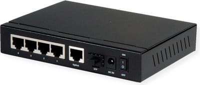 ROLINE Gigabit Ethernet Switch 6 poorten (5x 10/100/1000 + 1x SFP, 4x PoE+)