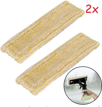 BukkitBow - Cleaning Pads Geschikt Voor Kärcher Window Vac – Geschikt Voor Kärcher Window Vac WV 1/WV 2/WV 5/WV 6 (Premium/Plus) – Ruitenreiniger – Microvezel Vervangdoeken - Set Van 2 Stuks