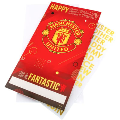 Manchester United FC klantgerichte verjaardagskaart One Size
