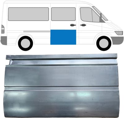 Schuifdeur reparatiepaneel buiten voor Mercedes Sprinter 1995-2006 / Rechts