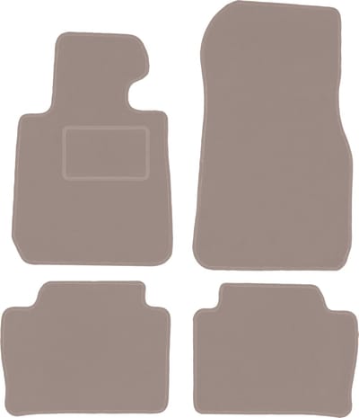 Beige velours vloermatten voor: BMW 3 F30 sedan (2011-2018)