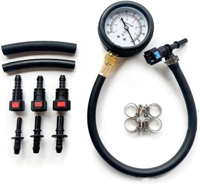 MK Stoer - Brandstofdrukmeter - Brandstofdruktest set - Auto en motorfiets - Benzinedrukmeter - Brandstofinjectiepompen druktester - Geschikt voor meerdere modellen en kleuren - Brandstofdrukmeter set voor auto en motorfiets.