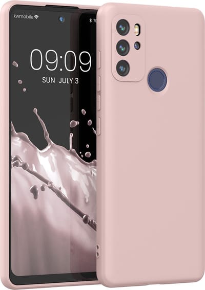 kwmobile telefoonhoesje geschikt voor Motorola Moto G60S - Hoesje voor smartphone - Back cover in kokosmelk