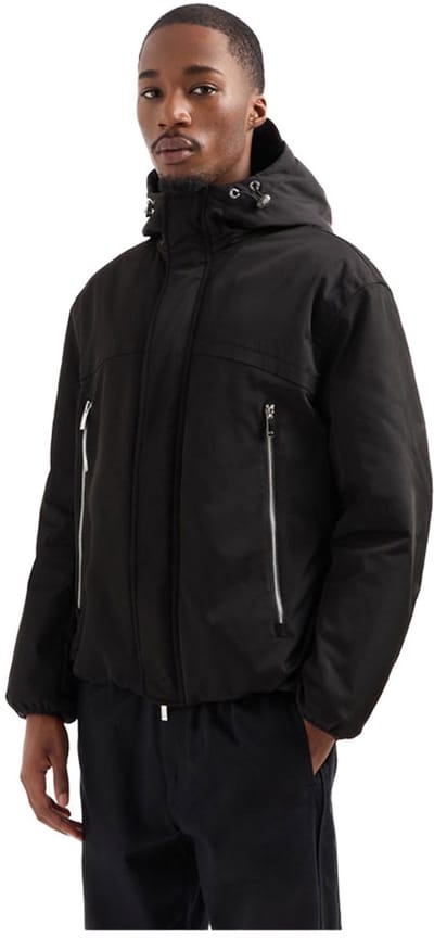 Armani Exchange Xm000035_af10324 Gewatteerde Jas Zwart M Man