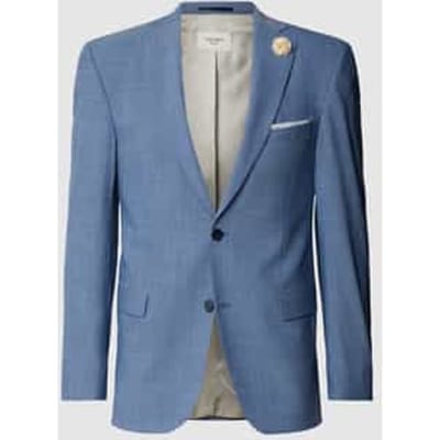 Slim fit 2-knoops colbert met wol model 'Shelby'