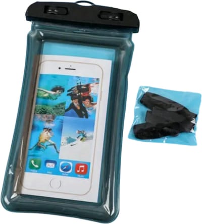 Livano Waterdichte Telefoonhoesjes - Waterdicht Telefoonzakje - Waterproof Festival Opbergtasje - Documententasje - Waterbestendig - Zwart