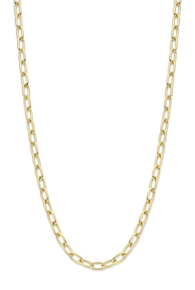 Mori Gold Filté 4,5mm breed collier, Closed-for-Ever, Ronde schakel, goud gevuld 1/20
