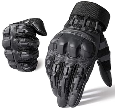 Sportieve handschoenen met touchscreen vingertoppen - Zwart - Maat M