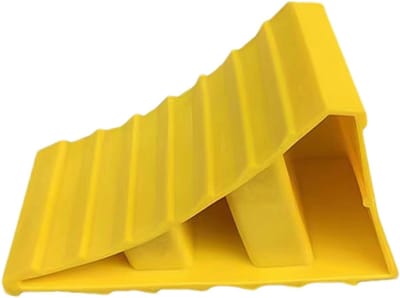 Wielkeggen - Parkeerblokken Wielkeggen - Voertuig Stabiliseren - Antislip Grip - 20 x 12.3 x 11.1 cm - Geel