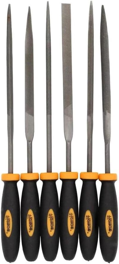 Vijlenset Handgereedschap - Metaalvijlen Set - Klusprojecten Uitvoeren - Hoogwaardig Staal - 6 Delig 140mm - Multicolor
